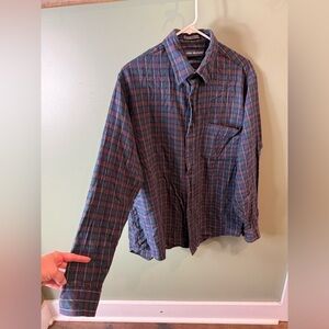 Van Heusen Men's Multicolor Plaid Button Down Shirt